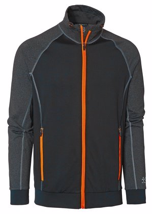 Sweatshirt Full-Zip Svart/Orange