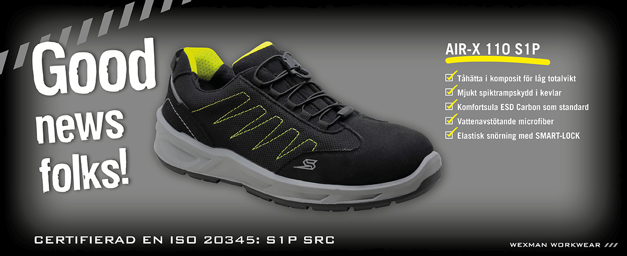 Arbetsskor Air-X 110 S1P | Wexman Workwear