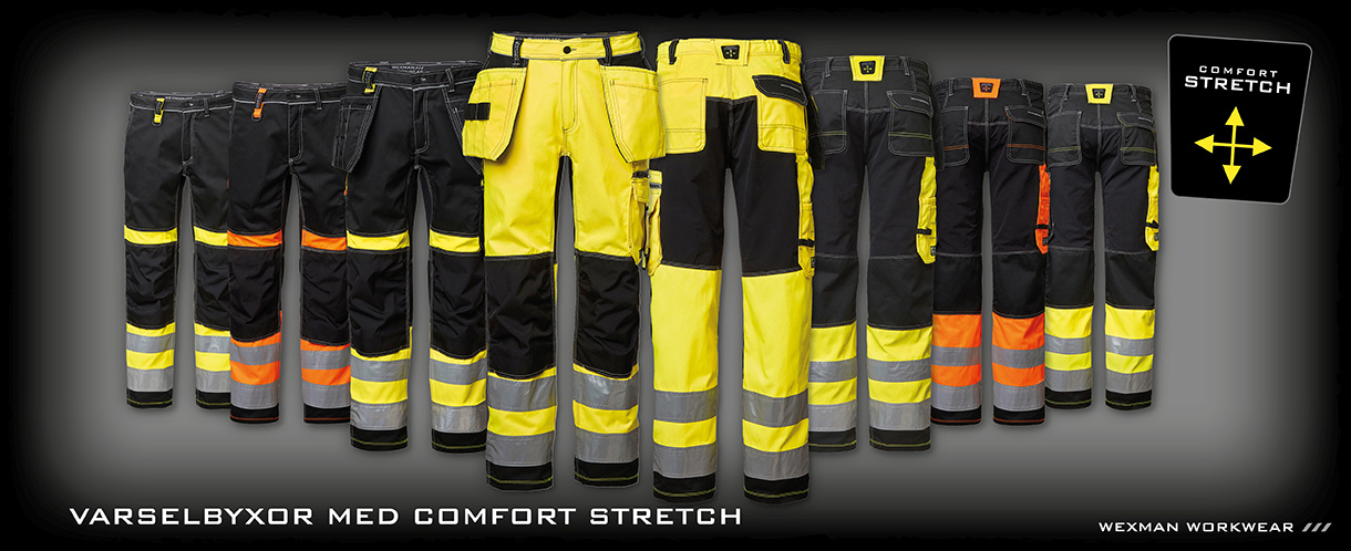 Varselbyxor med Stretch - Wexman Workwear