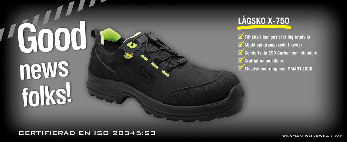 Arbetsskor X-750 S3 ESD | Wexman Workwear