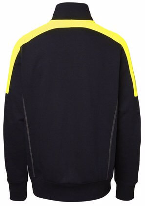 Sweatshirt Half-Zip svart och gul