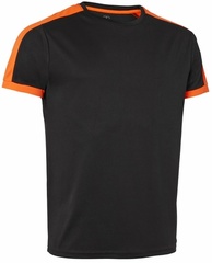 Quick Dry Contrast T-shirt Svart/Orange