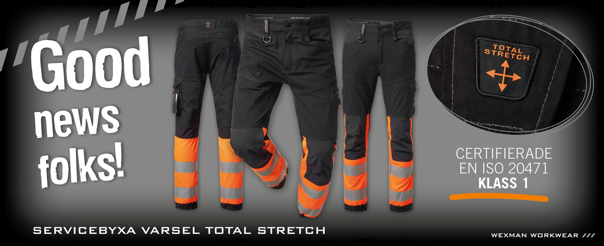 Servicebyxa Varsel Total Stretch | Wexman Workwear